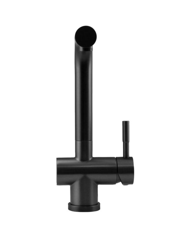 Pure.Sink Elite Steel Pulse-S kitchen faucet PVD gun metal with pull-out spout and spray mode PS8500-61