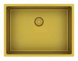 Pure.Sink Exclusivo Gold sink 55x40 cm 10mm radius undermount, flush mount, and top mount PEX5540-60