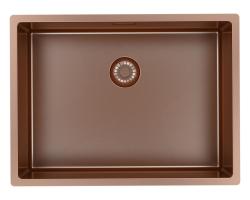 Pure.Sink Exclusivo Copper sink 55x40 cm 10mm radius undermount, flush mount, and top mount PEX5540-62