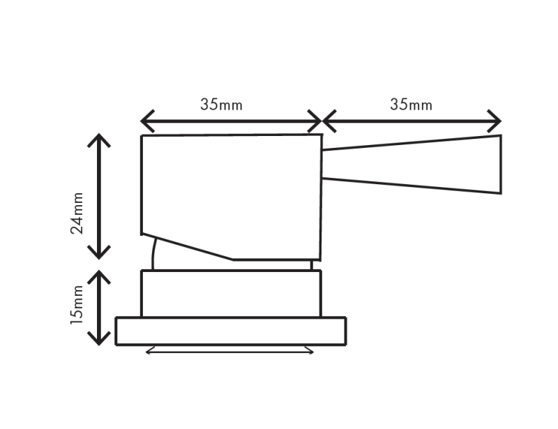 MURO TUA 2-hole sink faucet chrome with angled spout 1208972108