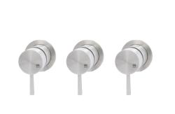 MURO TUA Wall-mounted mixer tap with 2 stop valves, chrome M1.B34.R.CR