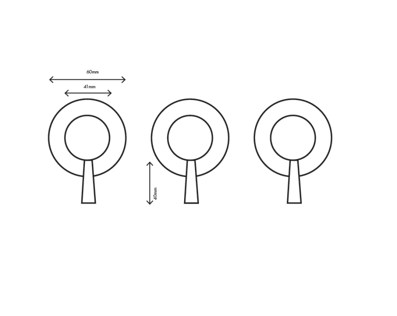 MURO TUA Wall-mounted mixer tap with 2 stop valves, chrome M1.B34.R.CR