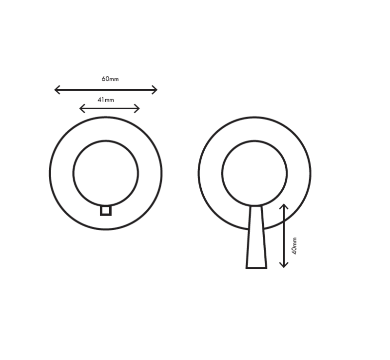 MURO TUA Built-in shower thermostat tap with 3 outlets, chrome M1.B33T.R.CR