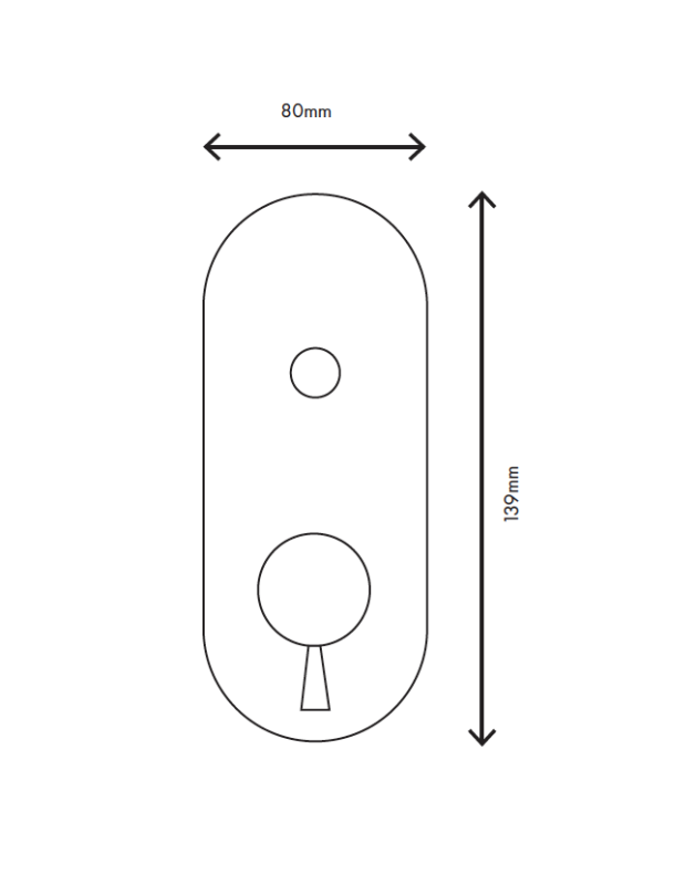 MURO TUA Wall-mounted mixer tap with diverter knob, chrome M1.B32.S.CR