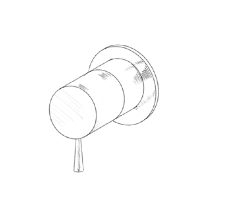 MURO TUA built-in 3-way diverter chrome M1.B33.3.CR