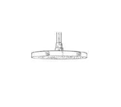 MURO TUA head shower 200mm Chrome M1.BA2.S.CR