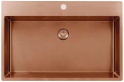 Pure.Sink Exclusivo Large Copper Sink 75x40cm Tapwing with Tap Hole PEX7540T-62