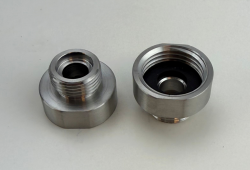 Pure.Sink Reducing nipple, stainless steel, from 3/8 external diameter (male) to 1/2 internal diameter (female). Set of 2 pieces PS3812-00