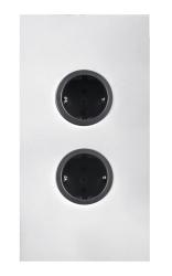 Indux Corner Power strip with 2 sockets, grounded, white 1208972293