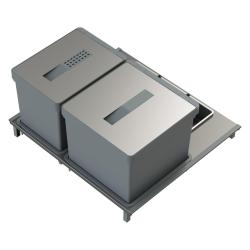 Indux Sort Waste system, 2-fold Manual operation for pull-out drawers 1208972319