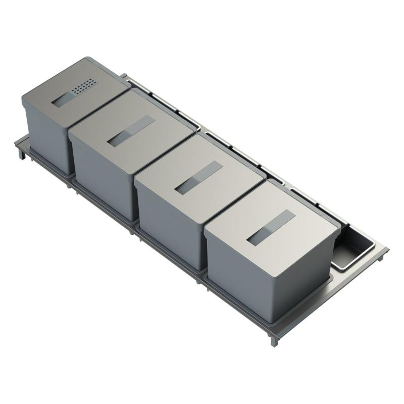 Indux Sort 4-compartment waste system Manual control for pull-out drawers 1208972321
