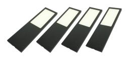 Indux Solin Kitchen Surface Mount Multi Tone LED Set 4 Spots x 3.6 W Black 1208972346