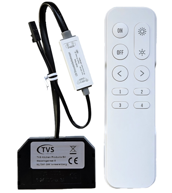 Indux Solin Küche Aufbaubeleuchtung Multi Tone LED Set 4 Spots x 3,6 W Schwarz 1208972346