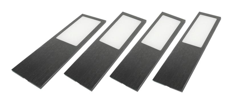 Indux Solin Küche Aufbau Multi Tone LED Set 4 Spots x 3,6 W Gun Metal 1208972354