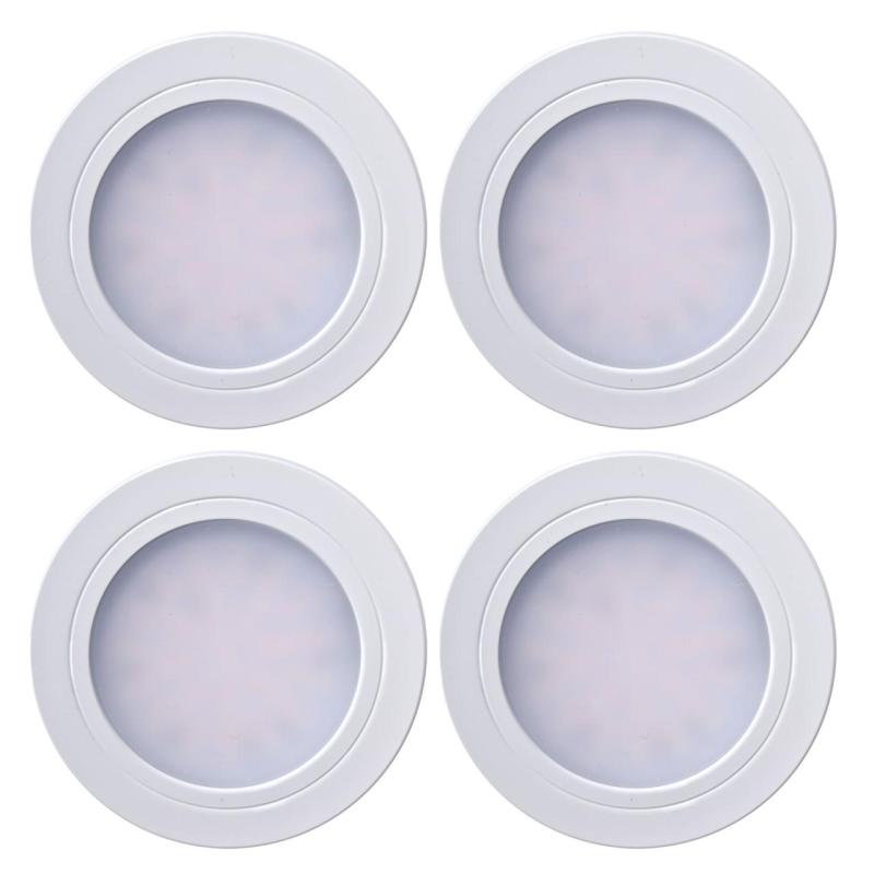 Indux Luma Kleine Einbauküche LED-Spot-Set 4 Spots mit LED-Treiber Weiß 1208972377