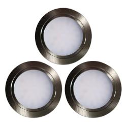 Indux Luma Small built-in kitchen Multi Tone LED Set 3 Spots Stainless steel look 1208972379