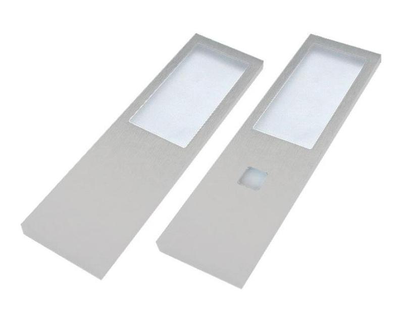 Indux Lino Küchenaufbauset LED 2 Strahler 4W mit integriertem Touch-Dimmschalter Aluminium 1208972394
