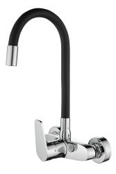 Aquanello Casa Wall-mounted Kitchen Faucet Chrome with High Flexible Spout CR-1301-CS
