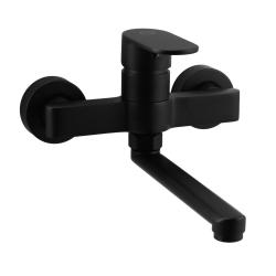 Aquanello Casa Single-lever Kitchen Wall Faucet Black with 15 cm spout BL-1415-CS
