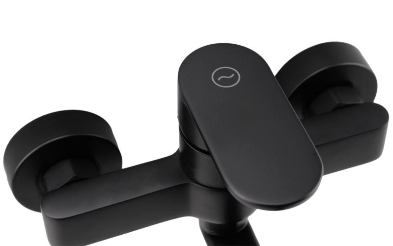 Aquanello Casa Single-lever Kitchen Wall Faucet Black with 25 cm spout BL-1425-CS