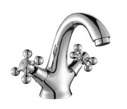 Aquanello Heritage Ascot Classic Nostalgic Washbasin Mixer Tap Chrome CR-4101-HA