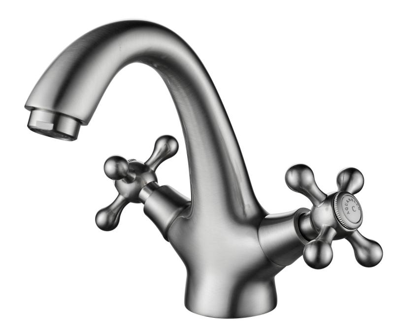Aquanello Heritage Ascot Classic Nostalgic Stainless Steel Washbasin Mixer Tap NB-4101-HA