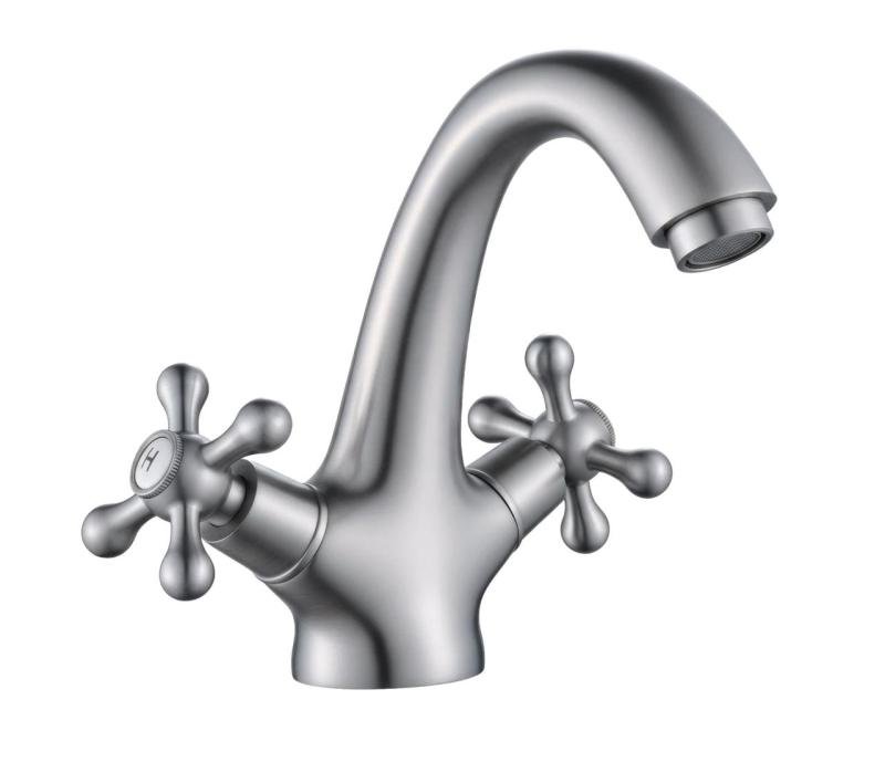 Aquanello Heritage Ascot Classic Nostalgic Stainless Steel Washbasin Mixer Tap NB-4101-HA