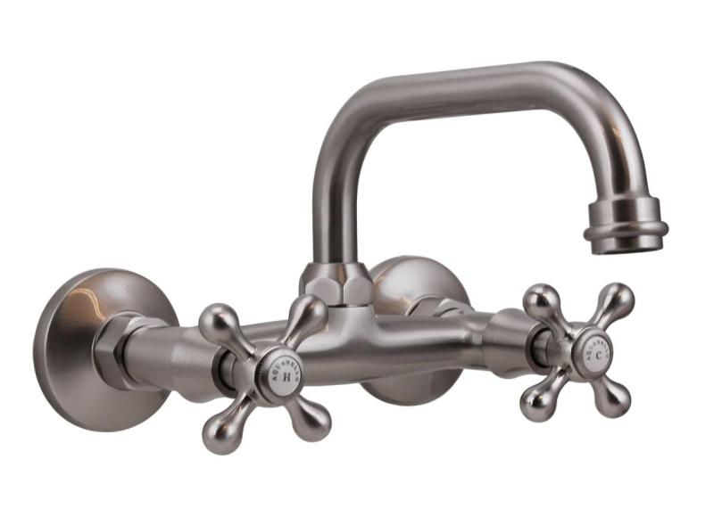Aquanello Heritage Ascot Classic Kitchen Wall Faucet Top Spout Stainless Steel NB-4110-HA