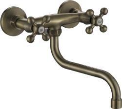 Aquanello Heritage Ascot Classic Kitchen Wall Faucet  Bronze BN-4111-HA