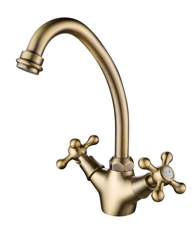 Aquanello Heritage Ascot Classic Kitchen Nostalgic Kitchen Faucet Bronze BN-4004-HA