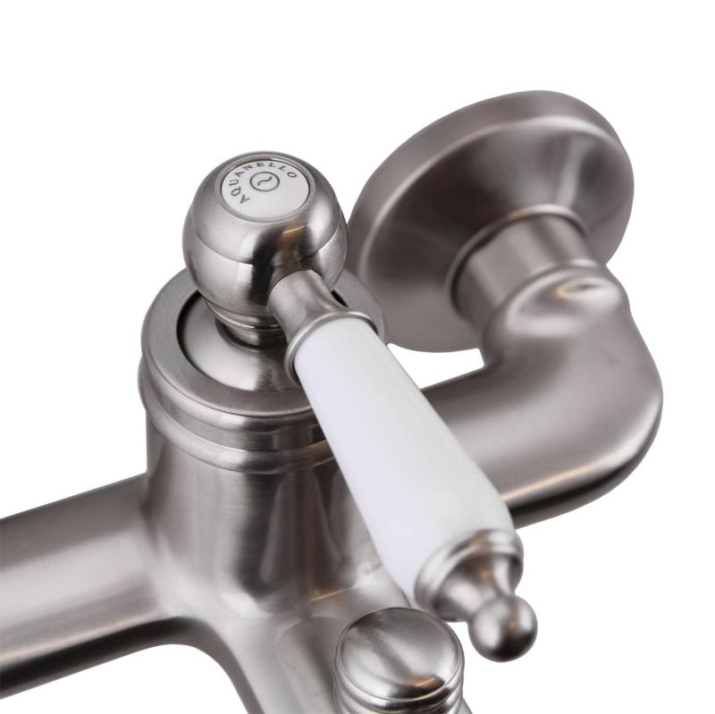 Aquanello Heritage Manor Classic Bath Mixer Tap Stainless Steel NB-3001-HM