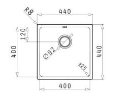 PM Lydia Stainless Steel Sink 40x40 cm: Undermount, Flush-Mount, and Overmount 1208972639