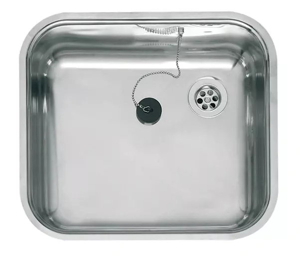 Reginox R184035OSK stainless steel kitchen sink 45x40cm Inset with rubber stopper R00359