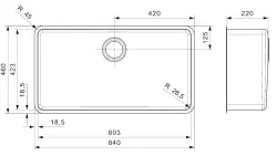 Reginox Ohio 80x42 large stainless steel kitchen sink Undermount, Inset and Flush-mounted B08H4LLU06GDS.9 1503