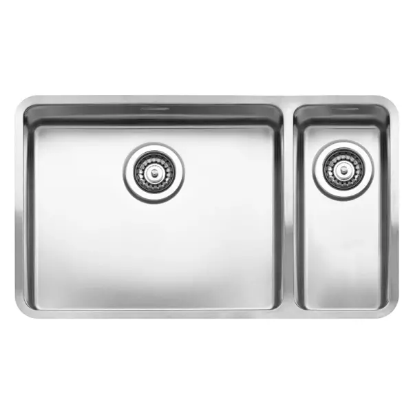 Reginox Ohio 50x40 + 18x40 double stainless steel kitchen sink B09H8LLU08GDS.9 R15711