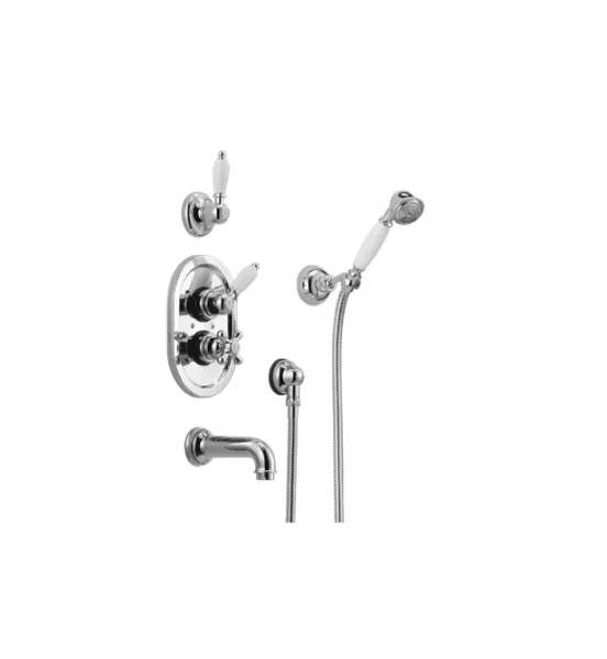 Huber Croisette Built-in Bath Mixer Set Chrome 915.CS01H.CR