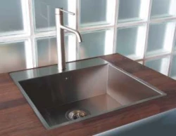 ABK Baronga stainless steel sink 54x53cm with tap hole deck for flush installation BAR50FKVI