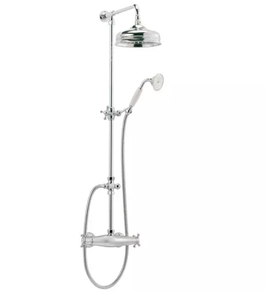 Huber Victorian Nostalgic Thermostatic Shower Set chrome 5711