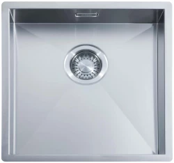 ABK Baronga shallow disabled 10cm stainless steel sink 40x40 cm flush mount undermount and drop-in BAR4010FVI