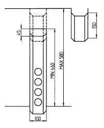 Thebo plug with 4 sockets, stainless steel, VST 3006