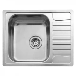 Reginox Admiral 40 stainless steel kitchen sink with small drainer flush-mounted R18309